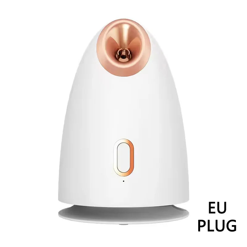 Portable beauty facial steam generator, facial skin steam machine, household nano ion cold and hot facial nebulizer