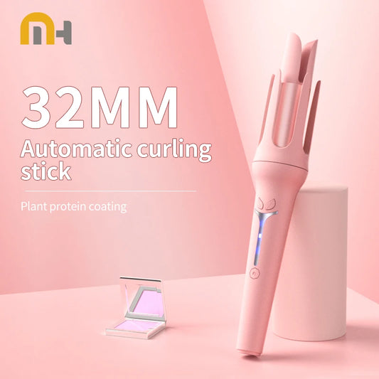 Automatic Curling Iron 32 mm Big Roll Anion Ceramic Hair Curler 4-Speed Adjustable Fast Heating Fashion Styling Tools