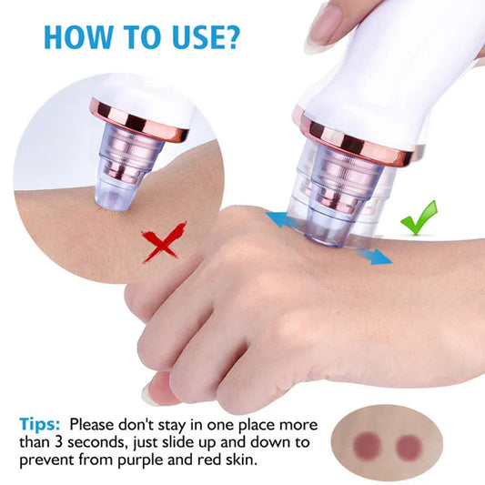 Nano Ionic Facial vaporizer Hot Face Steamer Blackhead Remover Vacuum Skin Scrubber Silicone Face Cleaning Brush Skin Care Set