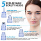 Nano Ionic Facial vaporizer Hot Face Steamer Blackhead Remover Vacuum Skin Scrubber Silicone Face Cleaning Brush Skin Care Set