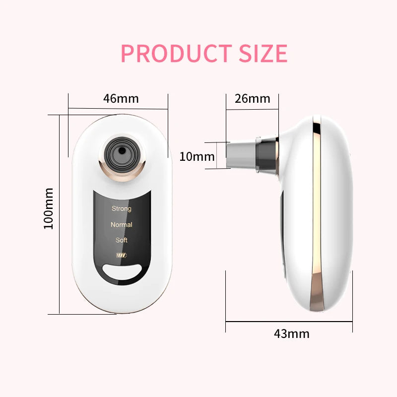 Electric Vacuum Pimples Acne Remover Rechargeable Skin Care Face Deep Nose Pore Cleaner Vacuum Blackhead Remover