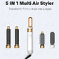 5 In 1 Hair Dryer And Styler Kit With Professional Hot Air Brush Curling Iron Hair Straightener For Curling And Straightening