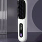 Women's Wireless Portable Hair Straightener, USB Rechargeable Negative Ion Hot Air Straightening Brush, Effectively Smooths Frizz, Makes Hair Shiny And Soft, Anti-Scald Design, 3 Temperature Settings, 30 Seconds Fast Heating,