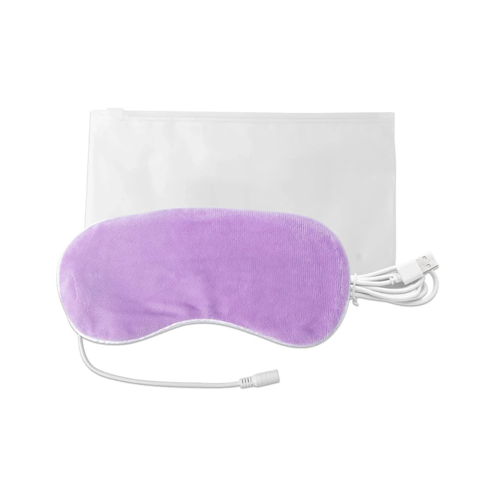 USB Heated Eye Mask for Dry Eyes & Sleep – Warm Compress with Constant Temperature,  Dark Circles & Puffiness Heated Eye Mask