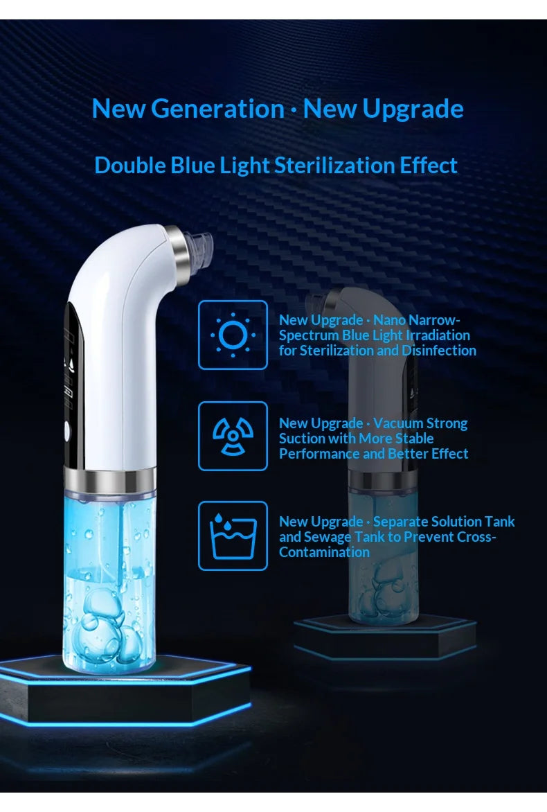 Black Pore Vacuum Remover Electric Micro Bubble Cleanser USB Recharge Beauty Device Skin Care Instrument Tool