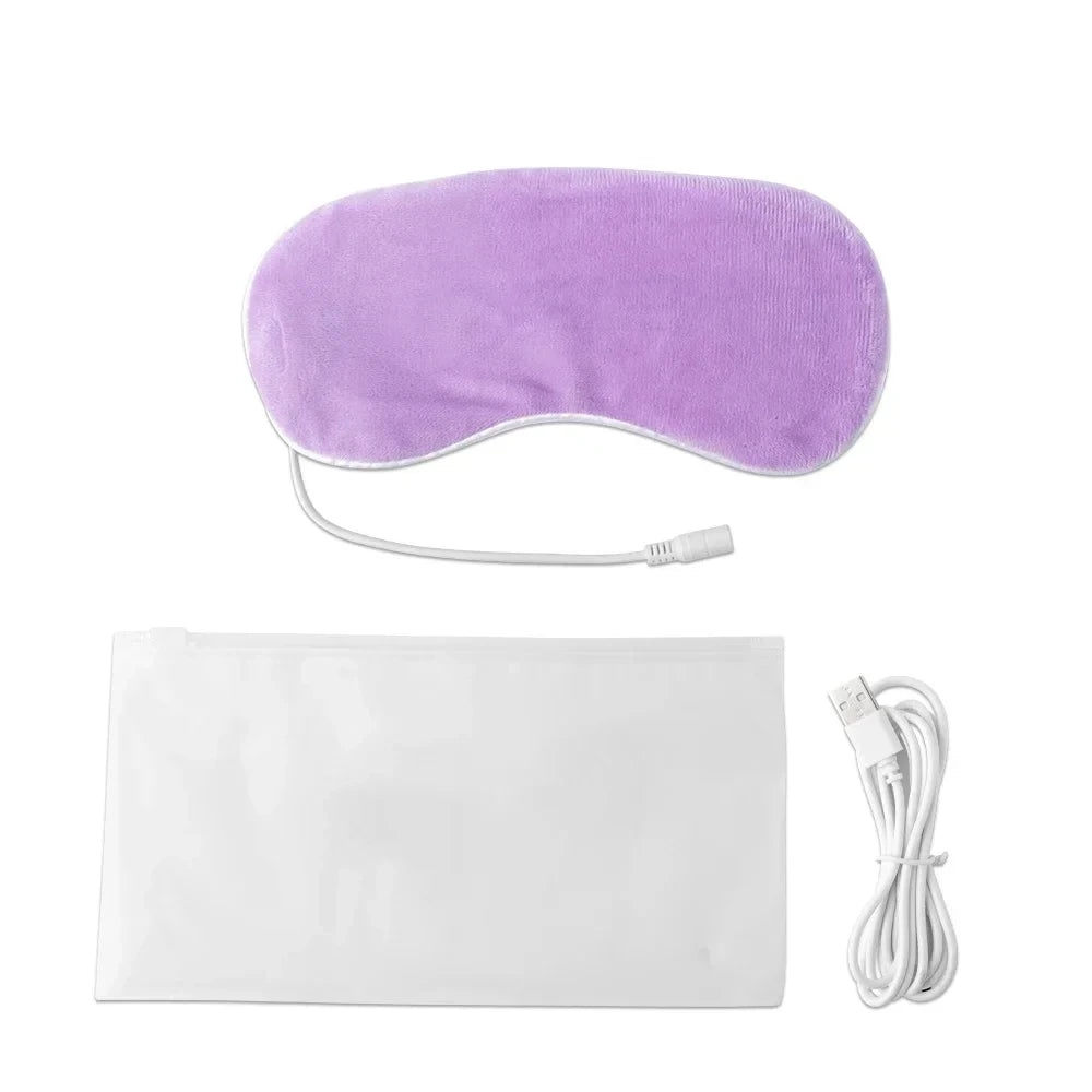 USB Heated Eye Mask for Dry Eyes & Sleep – Warm Compress with Constant Temperature,  Dark Circles & Puffiness Heated Eye Mask