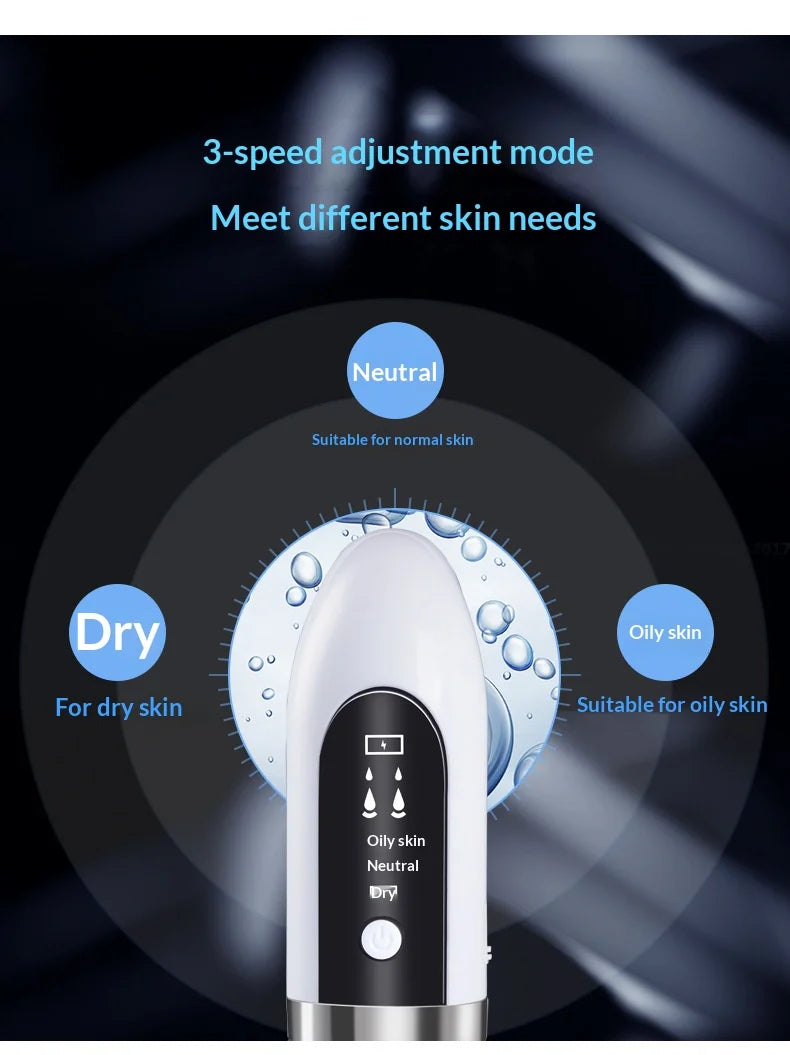 Black Pore Vacuum Remover Electric Micro Bubble Cleanser USB Recharge Beauty Device Skin Care Instrument Tool