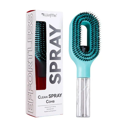 2in1 Sprayer Comb Reusable Water Spray Hair Paddle Brush Soft Bristle Detangler Comb for Daily Hair Moisturizing Styling