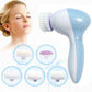 Electric 5 IN 1 Electric Facial Cleaner Brush Wash Machine Spa Skin Care Massage Blackhead Cleaning Facial Cleanser Tools