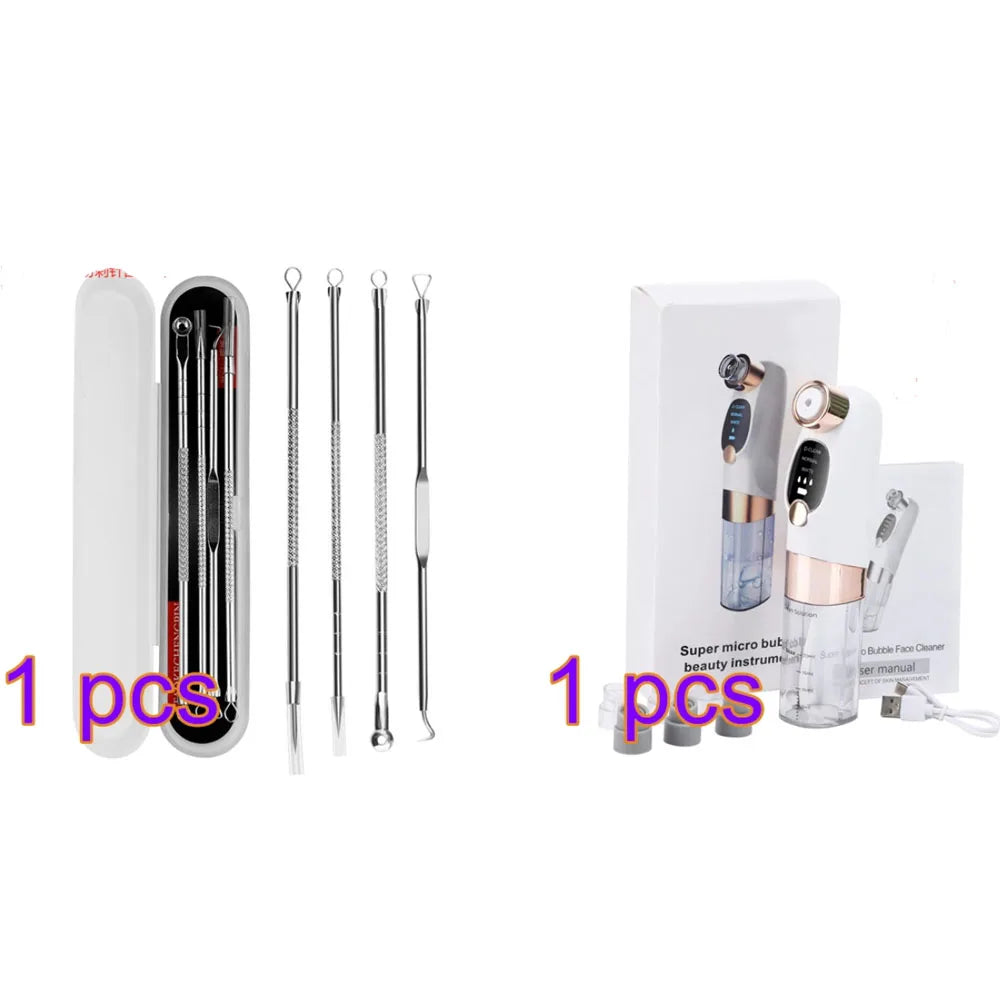 Electric Bubble Blackhead Remover Vacuum Suction Pore Cleaner Spot Acne Pimple Black Head Extractor Facial Cleaning Tools