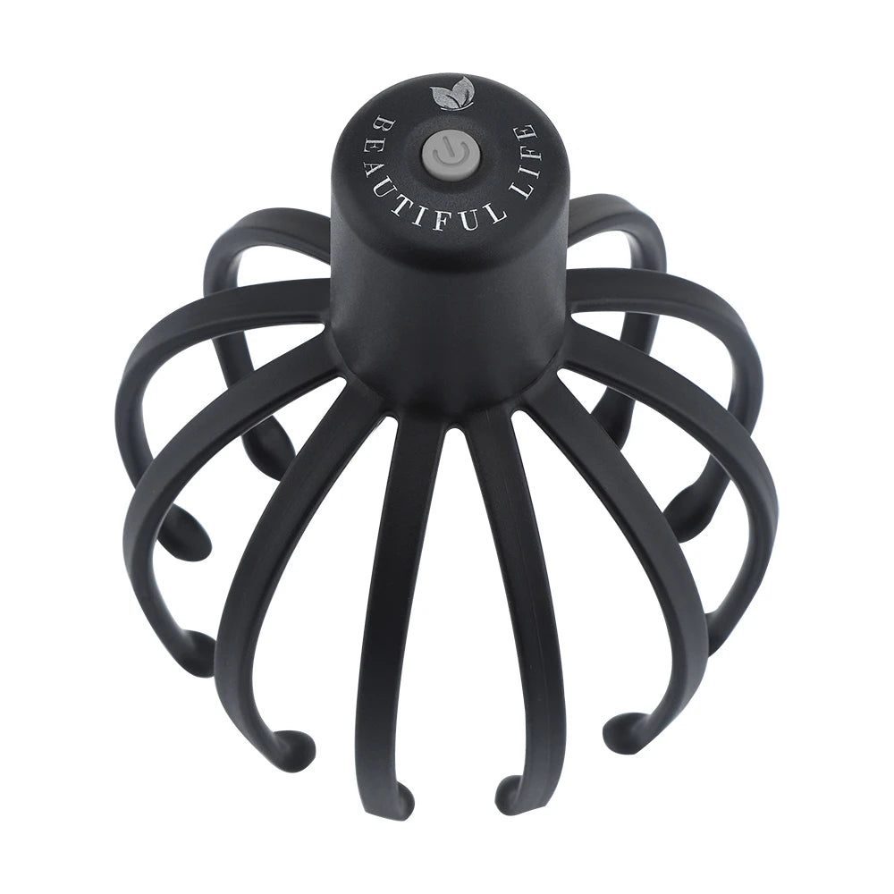 Electric Octopus Claw Scalp Massager Hands-free 3 Level Head Massage LED Red Light 3D Wirelss Head Scratcher Massage Health Care