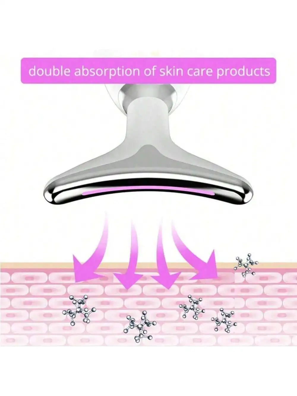 Neck Facial Lifting Device EMS Microcurrent LED Photon Therapy Vibration Face Massager Anti Wrinkles Tightening Skin Care Tools