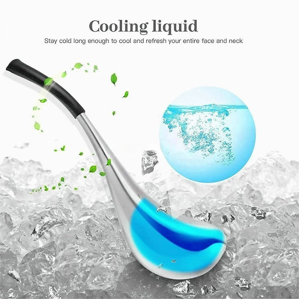 Ice Globes Facial Skin Care Tool for Face and Eyes Stainless Steel Beauty Cryo Sticks for Women Cooling Spa Globes Cold Roller