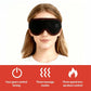 Heating Massage Eye Mask - Hot Compress Relieves Fatigue Dark Circles Aids Sleep 3 Gears Heat & Vibration (For Eye Strain)