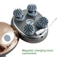 Electric Scalp Massager Silicone Head Scalp Kneading Vibration Device 6 Mode for Hair Growth Stress Relax Waterproof Massageador