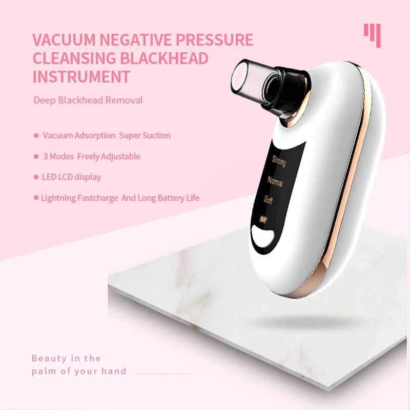 Electric Vacuum Pimples Acne Remover Rechargeable Skin Care Face Deep Nose Pore Cleaner Vacuum Blackhead Remover
