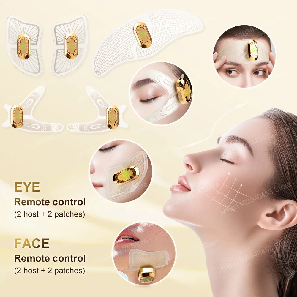 EMS Eye Care Device Face Beauty Massage Muscle Stimulator Facial Lifting Forehead Anti-Wrinkle Reduce Dark Circles Eyes Swelling