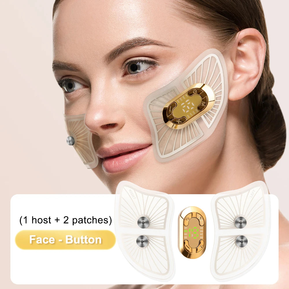 EMS Eye Face Massager Microcurrent Eye Care Device Facial Lifting Massage Reduce Dark Circles Eye Swelling Anti-Wrinkle