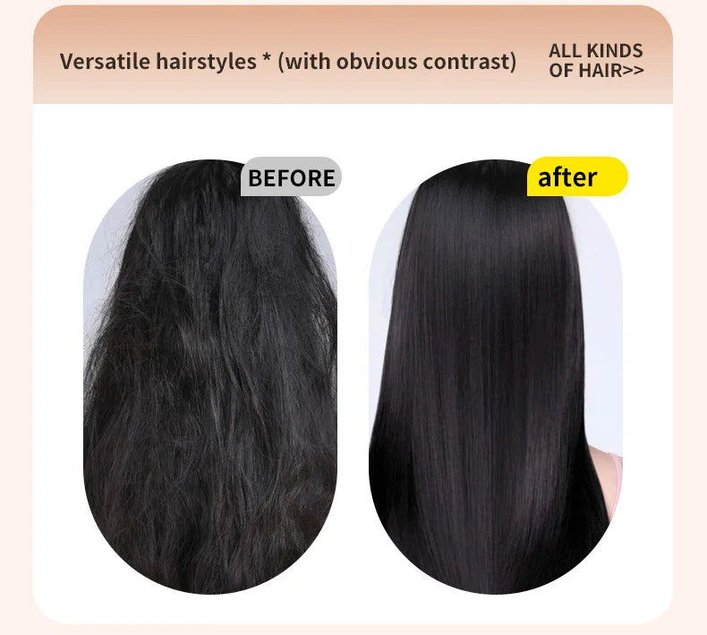 2026 New Mini Straightener Rechargeable Portable Hair Straightener Brush Anti-Scald Shell Cordless USB Charging Straighteners