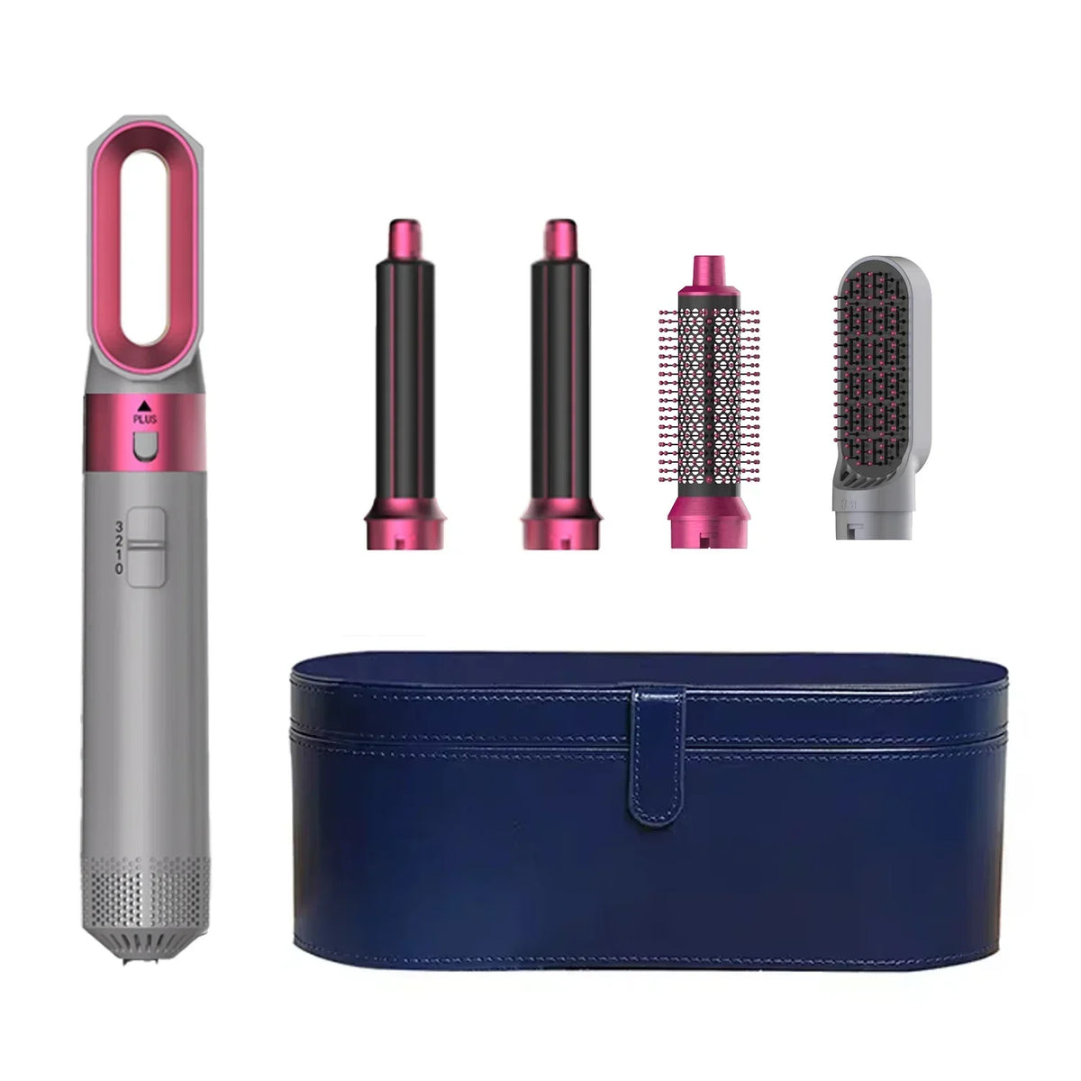 5 In 1 Hair Dryer And Styler Kit With Professional Hot Air Brush Curling Iron Hair Straightener For Curling And Straightening