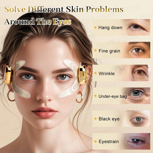 EMS Eye Face Massager Microcurrent Eye Care Device Facial Lifting Massage Reduce Dark Circles Eye Swelling Anti-Wrinkle