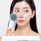 Hot Cold Facial Cleansing Brush Waterproof Face Scrubber Device Rechargeable Face Brush Electric Silicone Face Exfoliating Tool