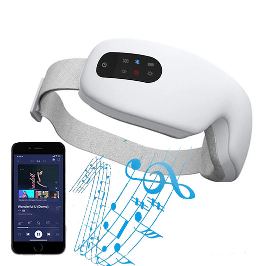 Eye Massager with Heat Smart Eye Care Device with Music for Migraines Relax Reduce Eye Strain Dark Circles Eye Bag Improve Sleep