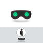 Heating Massage Eye Mask - Hot Compress Relieves Fatigue Dark Circles Aids Sleep 3 Gears Heat & Vibration (For Eye Strain)