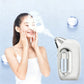 Handheld High Pressure Hydrating Facial Steamer Nano Ionic Mist Sprayer 5ml Detachable Essence Bottle Long-lasting Moisture Lock
