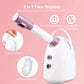 Facial Steamer Hot Cold Warm Mist Humidifier Face Deep Cleaning Vaporizer Nano Ionic Sprayer Salon Home Ozone Skin Moisturizer