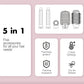 Hair dryer brush detachable 5-in-1 styling and drying system, fast drying, curl smoothing and styling, automatic curling iron