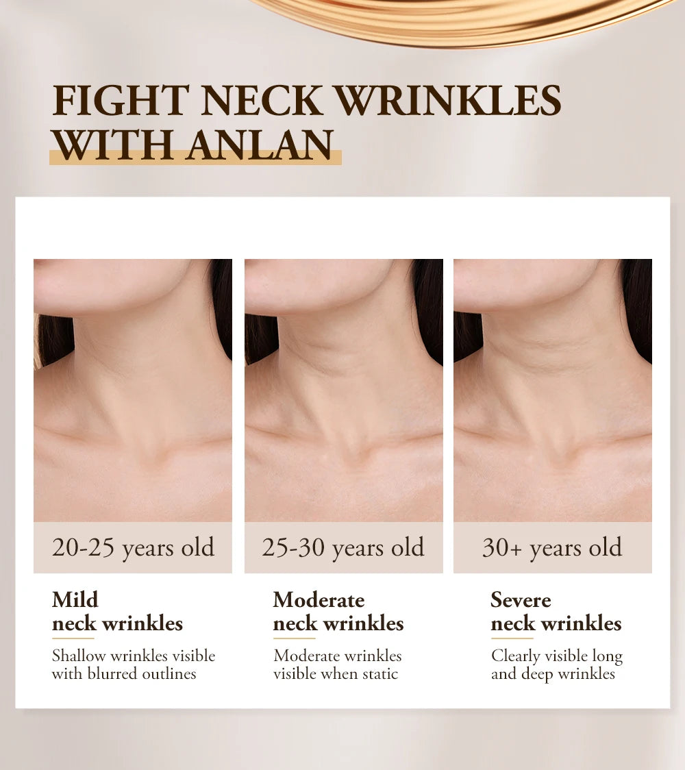 ANLAN Dual Polar Neck Beauty Device with 24K Gold Anti-aging Remove Double Chin Facial Lifting 5 Color LED Warm Facial Massager