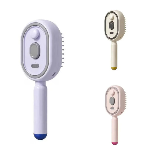 Electric Steam Brush with Water Spray Wet Electrics Hairbrush USB-C Charging for Detangling Smoothing Styling & Frizz Control S