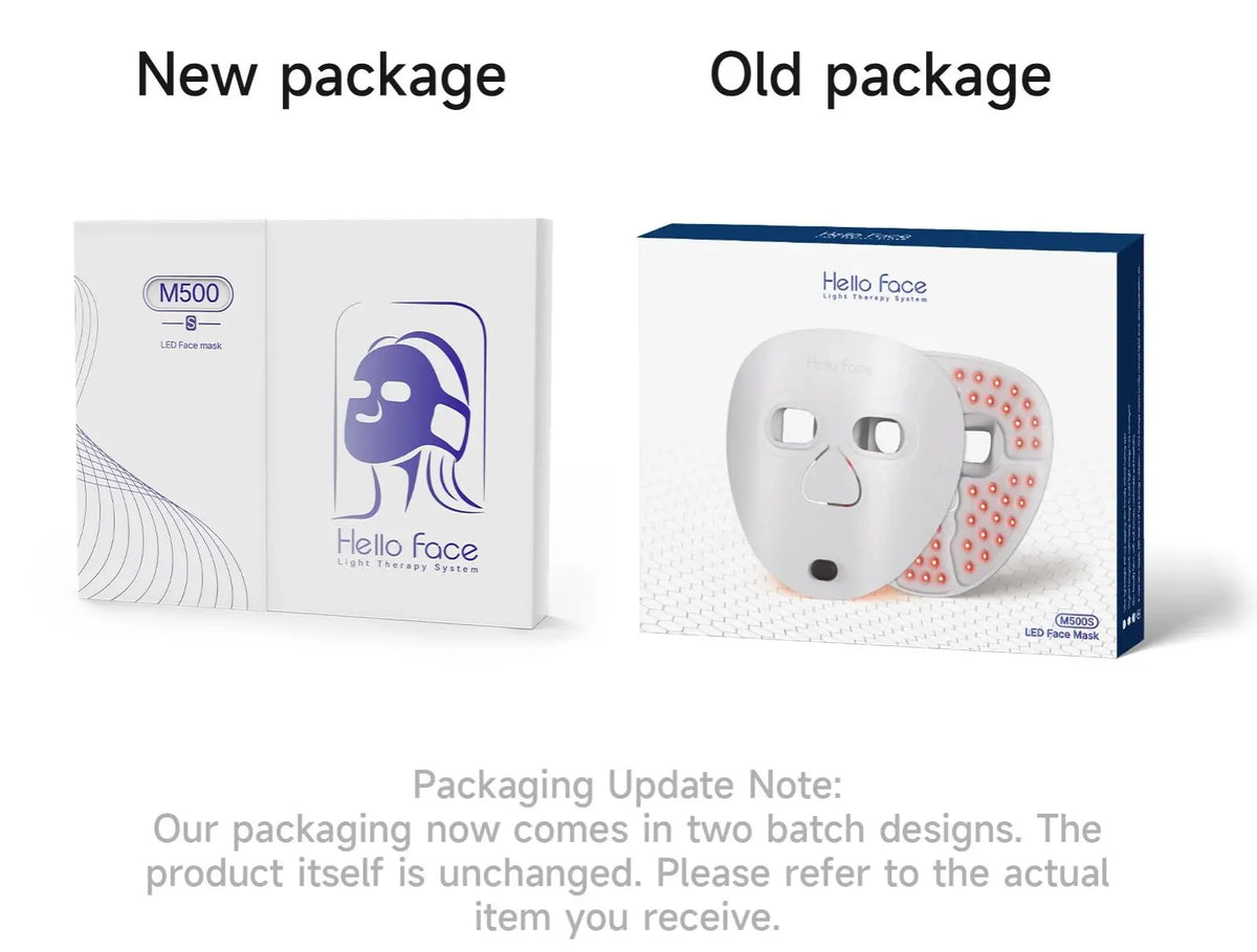 Hello Face 510K Wireless Near-Infrared and Red Light Therapy Facial Mask For Powerful Anti-ageing Professional Ultra-light Mask