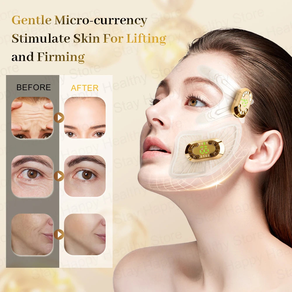EMS Eye Face Massager Microcurrent Eye Care Device Facial Lifting Massage Reduce Dark Circles Eye Swelling Anti-Wrinkle