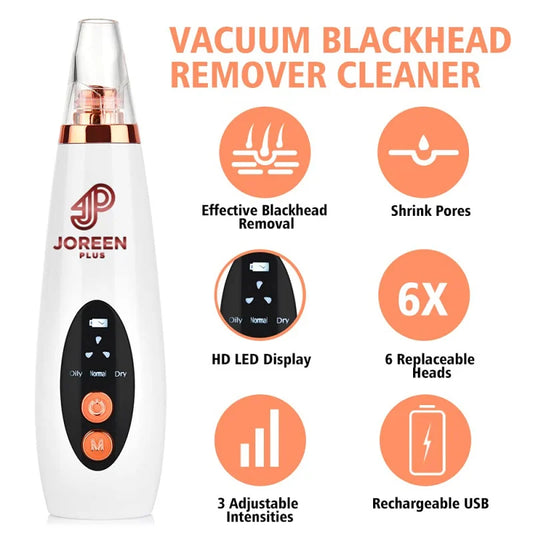 Blackhead Remover Pore Vacuum - JOREEN PLUS (Update)Electric Blackhead Remover Tool Acne Extractor Facial Cleansing Tool Kit,Sui