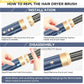 7 In 1 Hair Dryer Brush Brushless High Speed Hair Dryer with Diffuser Ionic Blow Dryer Hot Air Styling Comb Auto Hair Curler