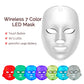 Wireless LED Mask 7 Color LED Face Mask Photon Skin Firming Anti Aging Rejuvenation Beauty Mask Machine