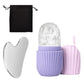 1/3PCS Ice Face Roller Stainless Steel Gua Sha Board Set Facial Massager Face Massage Roller Face Lifting Beauty Skin Care Tools