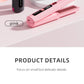 TINSOL New Mini Wireless Straightener Portable Curler, Multi-Function Professional Hair Styling Tool 6 Temperature Settings