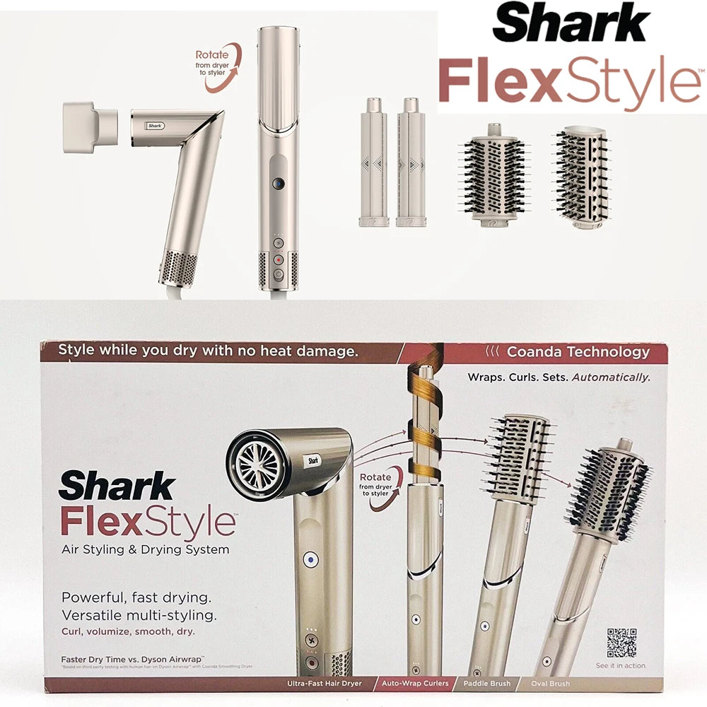 Shark Flexstyle HD430 Negative Ion Hair Dryer 5-in-1 Multi-function Automatic Hair Curler Hair High-speed Hair Dryer