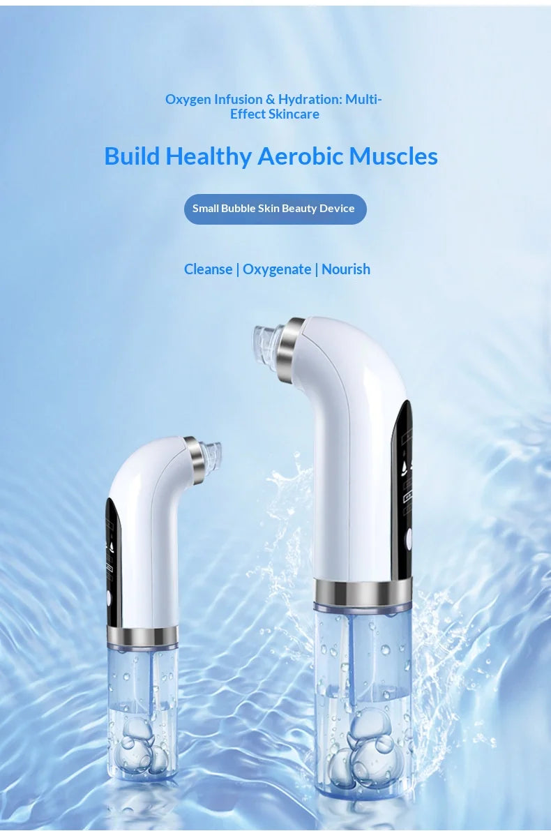Black Pore Vacuum Remover Electric Micro Bubble Cleanser USB Recharge Beauty Device Skin Care Instrument Tool
