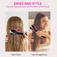 Hot Sale One Step  Hair Comb Negative Ion Hair Dryer Brush Curling Straight Wet And Dry Straight Curler Hot Air Comb