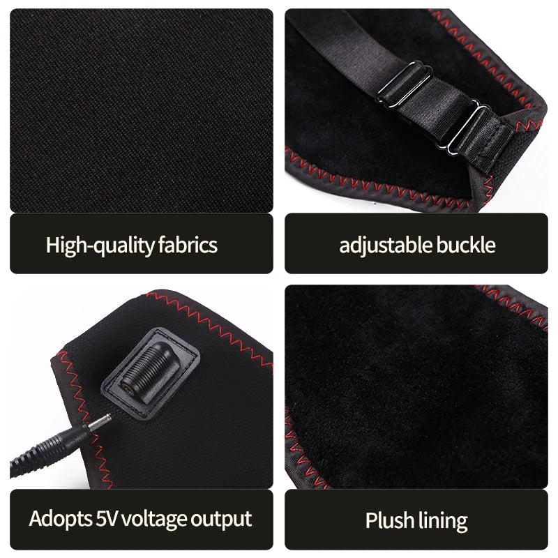 Heating Massage Eye Mask - Hot Compress Relieves Fatigue Dark Circles Aids Sleep 3 Gears Heat & Vibration (For Eye Strain)