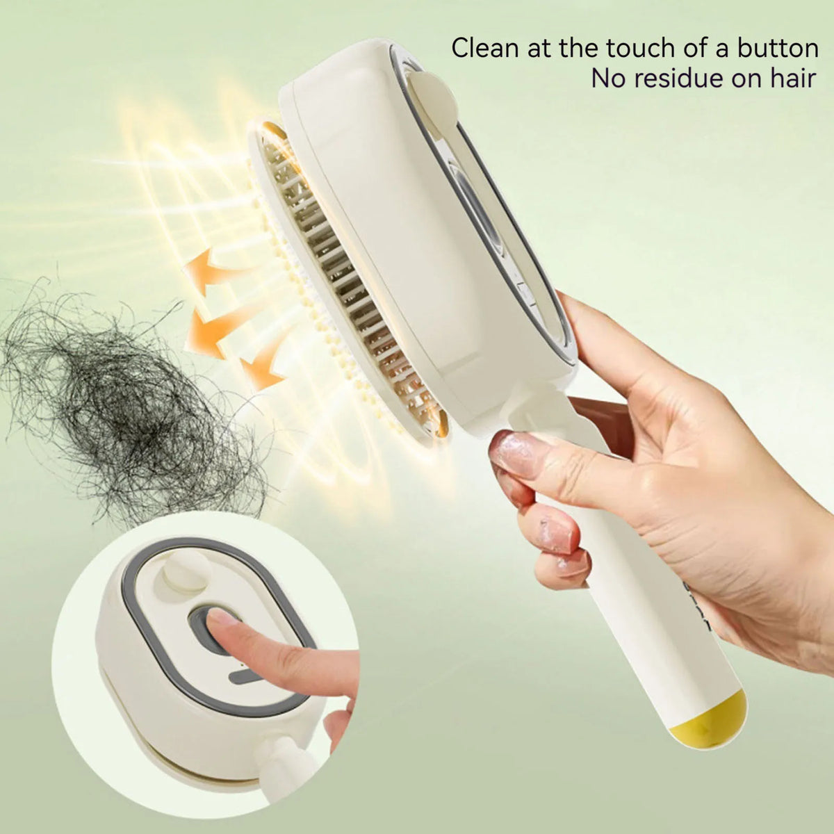 Electric Steam Brush with Water Spray Wet Electrics Hairbrush USB-C Charging for Detangling Smoothing Styling & Frizz Control S