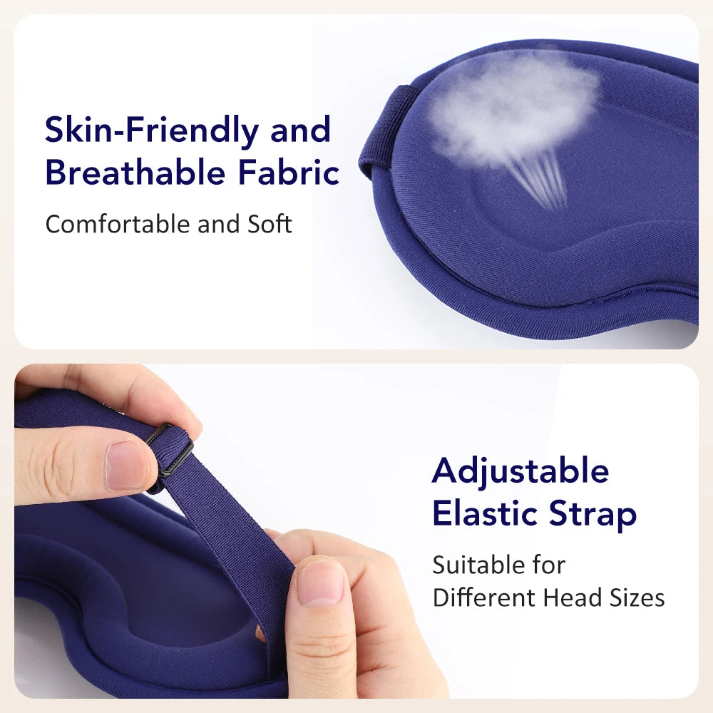 Heated Eye Masks For Dry Eyes 3D Rechargeable Adjustable Heat Massage Eyemask Relieve Eye Strain Office Home Sleeping Eyeshade