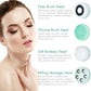 Waterproof IPX7 Electric Facial Cleansing Brush Electric Deep Cleaning Removal Blackhead Pore Exfoliator Face Massager Device