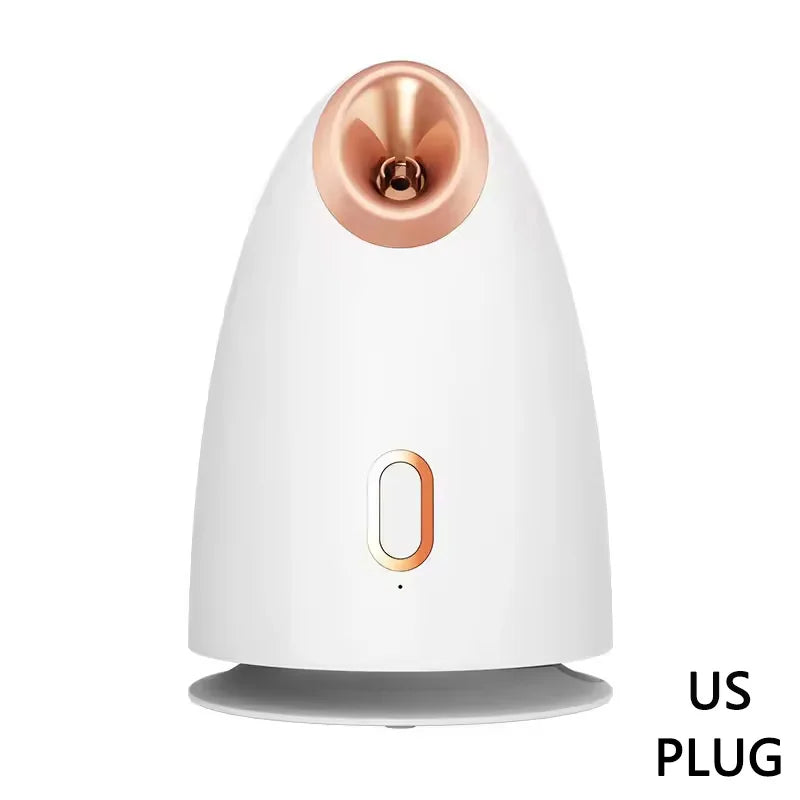 Portable beauty facial steam generator, facial skin steam machine, household nano ion cold and hot facial nebulizer