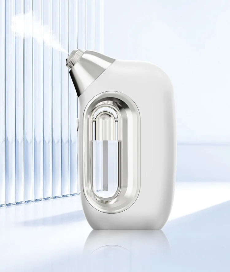 Handheld High Pressure Hydrating Facial Steamer Nano Ionic Mist Sprayer 5ml Detachable Essence Bottle Long-lasting Moisture Lock