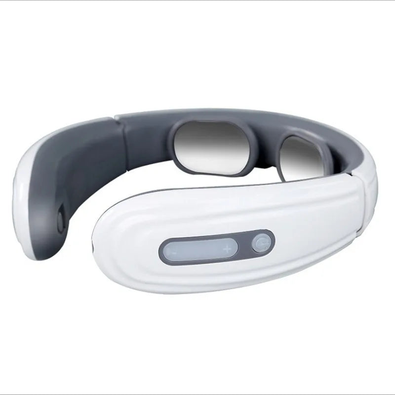 Ems Electric Neck Massager 6-Mode 9-Speed Massager Muscle Relaxation Battery Neck Massager Tool Relax Cervical Relief Pain